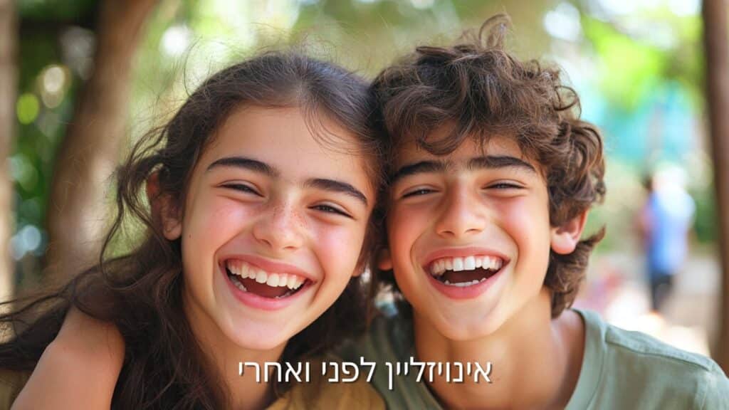 דר עומר פלייסיג - אינויזליין לפני ואחרי